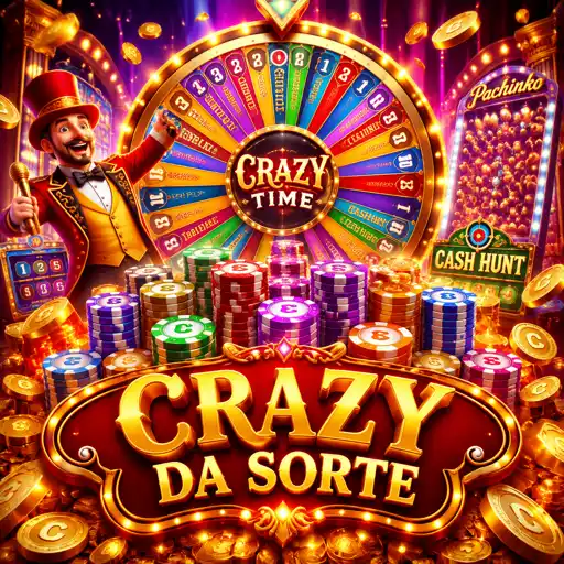 Roda colorida do Crazy Time durante a transmissão